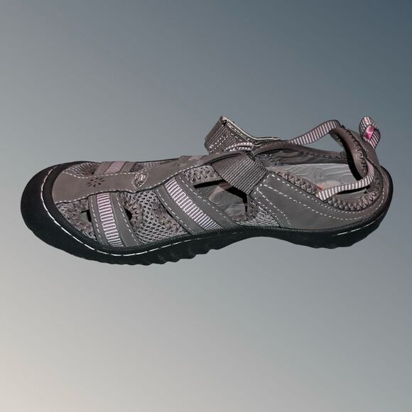 JSport by Jambu Women's Regatta Flat Sandals Gray Size 6.5 - Picture 5 of 5
